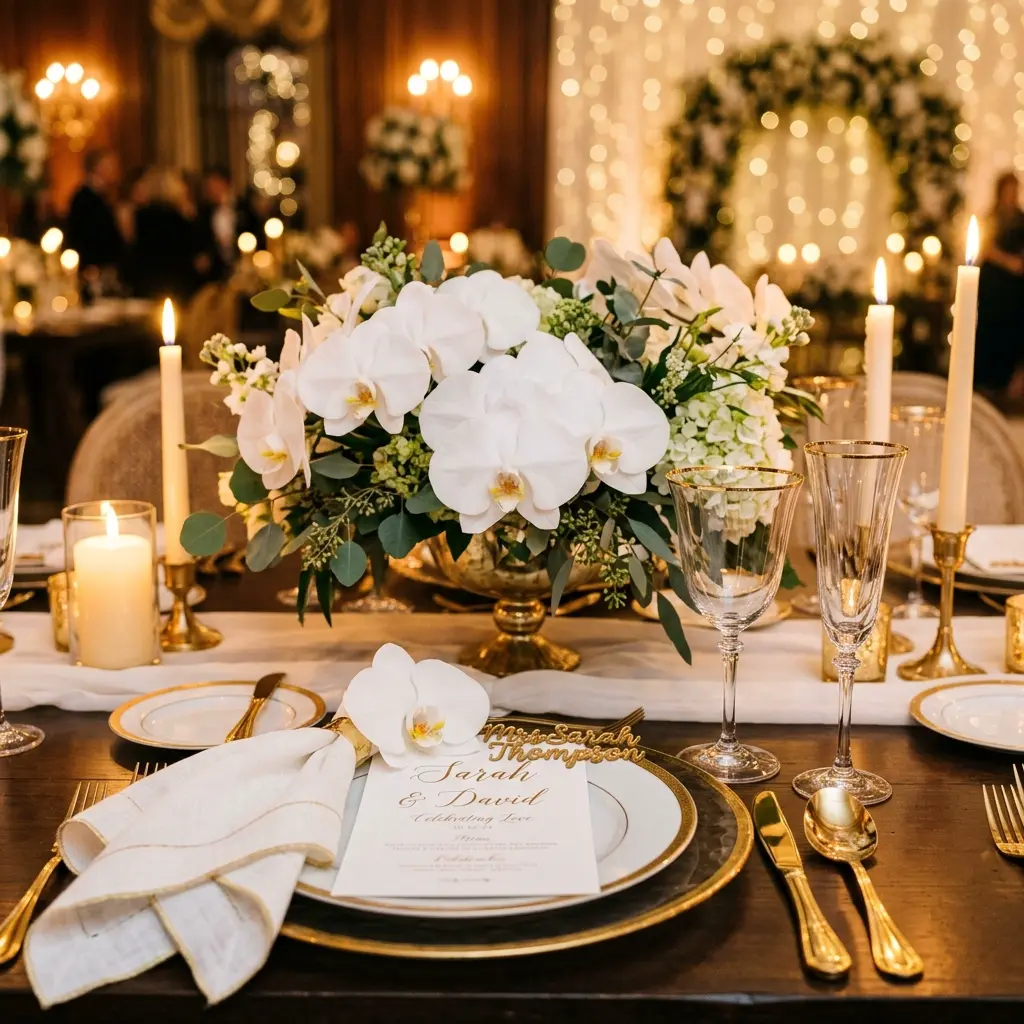 Wedding table décor
